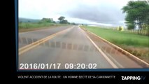 Violent accident de la route : un homme éjecté de sa camionnette, les images chocs !