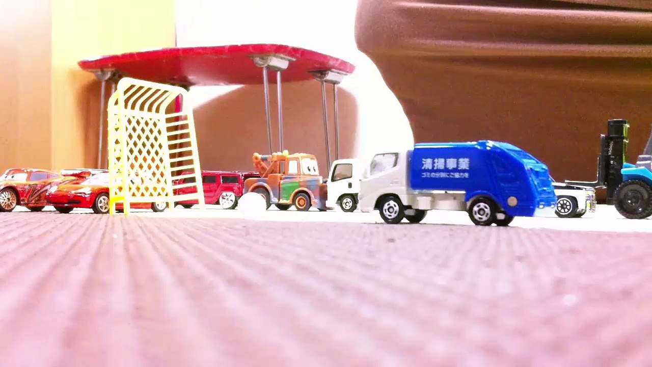 playing with cars