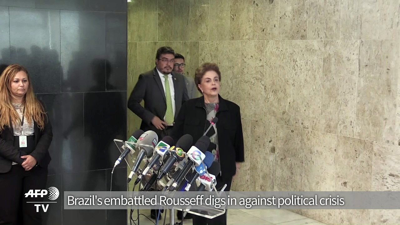 Brazil's embattled Rousseff digs in against scandal