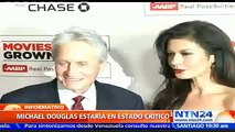 Actor Michael Douglas estaría en estado crítico tras recaída por cáncer en la garganta