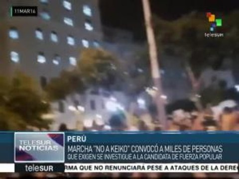 Perú: marchan para pedir exclusión de Keiko Fujimori de las elecciones