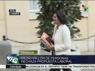 Continúa contundente rechazo a reforma laboral en Francia