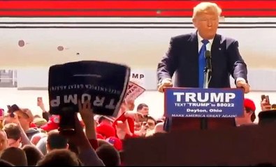 Watch: Donald Trump Ducks as Secret Service Rush Stage to Block Protesters