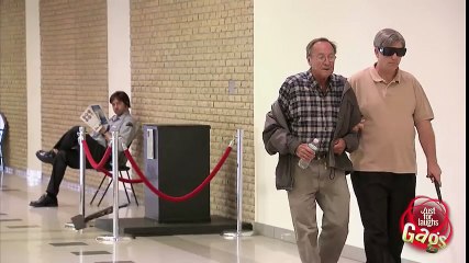 Blind Man Knocks Over Statuette Gag