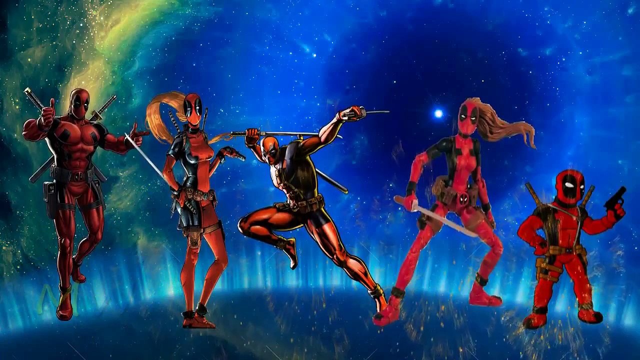 Finger Family Deadpool Family | Finger Family Rhymes For Children in 3D Nursery Rhymes