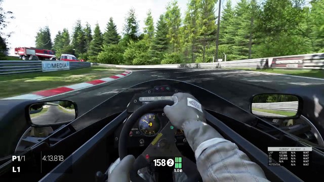 Project Cars Nurburgring TT Lotus 98T lap + setup 5:48:211