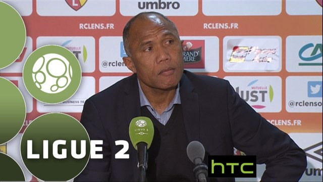Conférence de presse RC Lens - Clermont Foot (1-1) : Antoine KOMBOUARE (RCL) - Corinne DIACRE (CF63) - 2015/2016