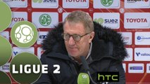 Conférence de presse Valenciennes FC - Stade Brestois 29 (0-1) : Faruk HADZIBEGIC (VAFC) - Alex  DUPONT (BREST) - 2015/2016