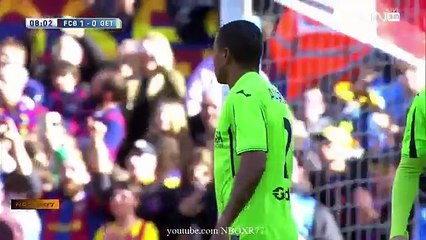 اهداف مباراة برشلونة وخيتافي 6-0 شاشة كاملة تعليق حفيظ دراجي12-03-2016-HD