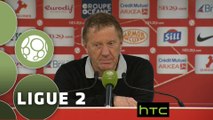Conférence de presse Stade Brestois 29 - US Créteil-Lusitanos (2-1) : Alex  DUPONT (BREST) - Laurent ROUSSEY (USCL) - 2015/2016
