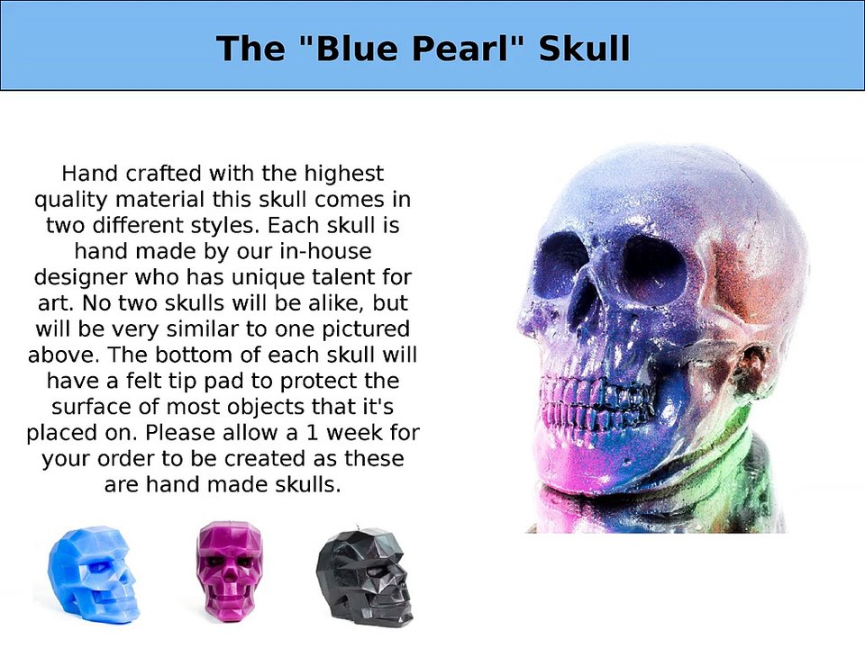 Skull Candle Holders