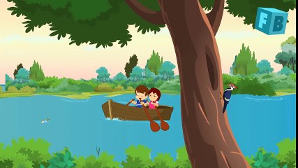 Row row Row your boat   Children Nursery Rhyme   Song with Lyrics
