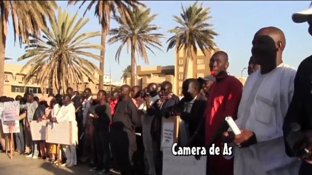 Camera de As Rassemblement des Travailleurs du Sénégal le SAES en ordre de bataille.