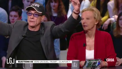 Panique à Canal Plus, Jean-Claude Van Damme parle des rothschild et des Rockefeller