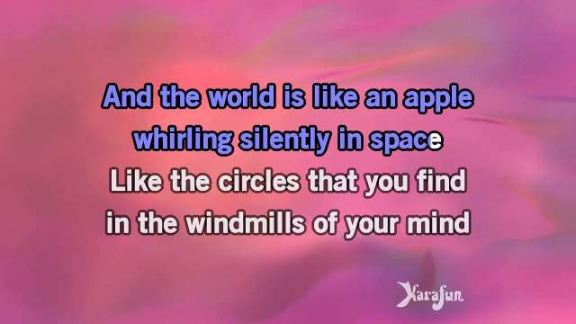 Karaoke The Windmills Of Your Mind - Tina Arena *