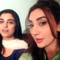 Maya Ali and Ayesha Khan singing OST of Mann Mayal !