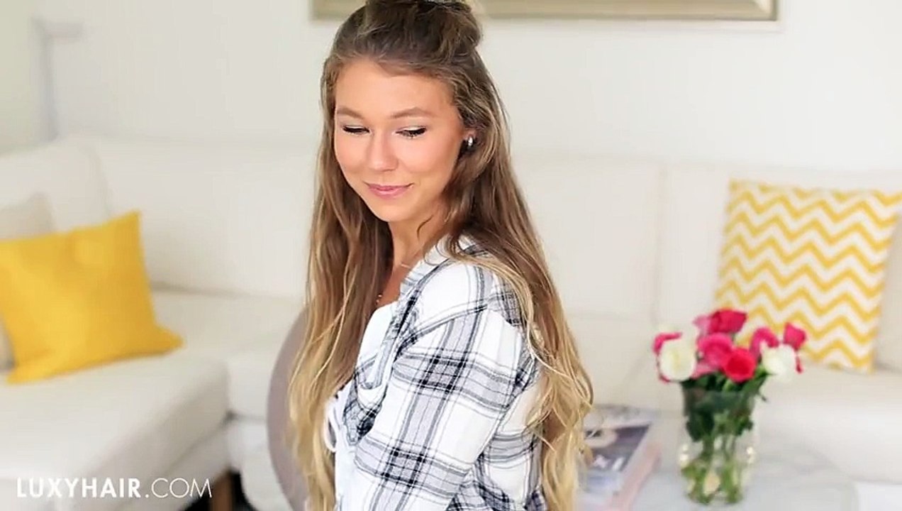 Easy Messy Half-Bun