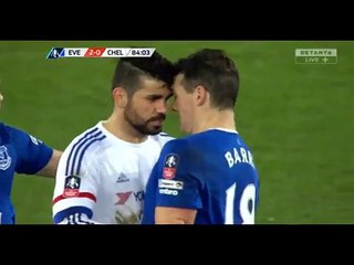 Diego Costa FIGHTS vs BARRY Eveton 2-0 CHELSEA