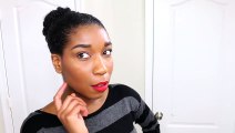 Sleek Bun w/ Minimum Stress + DIY Satin Lined Hair Donut | Natural Hair