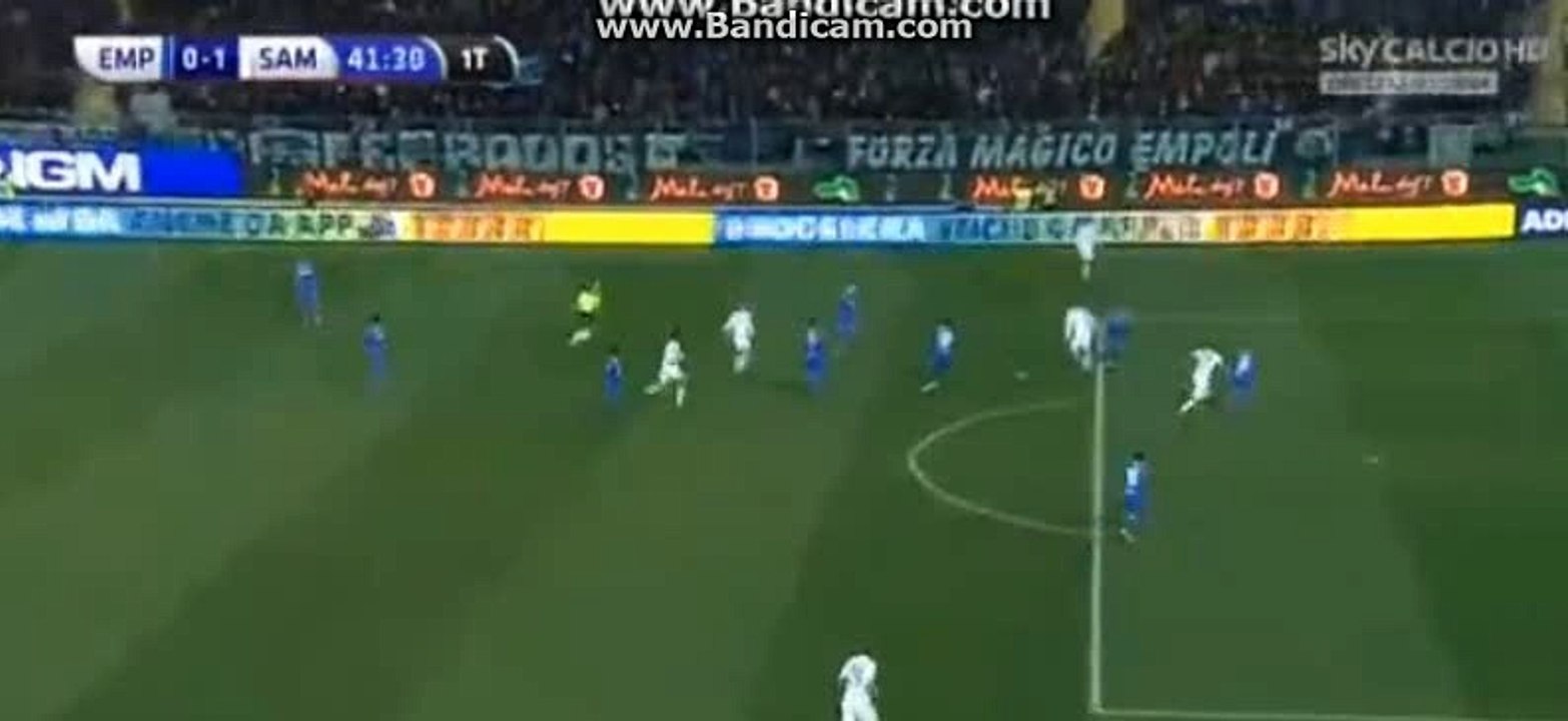FANTASTIC goal Fabio Quagliarella - Empoli 0- 1 Sampdoria - 12.03.2016