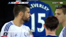 Diego Costa bites Gareth Barry (Red Card) - Everton 2-0 Chelsea - 12-03-2016 FA Cup