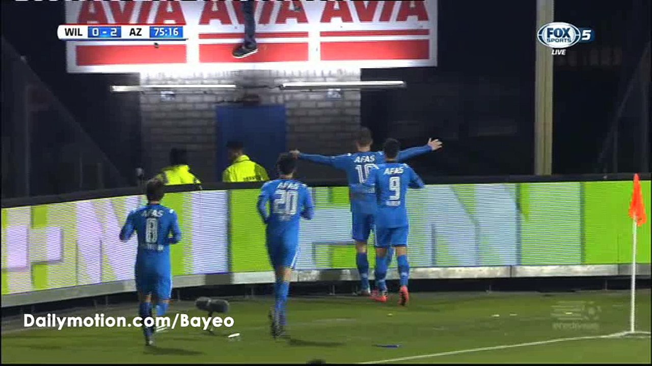 Vincent Janssen Goal HD - Willem II 0-2 AZ Alkmaar - 12-03-2016