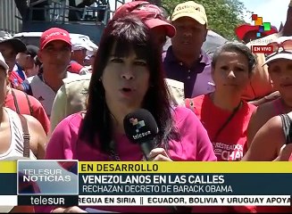 Venezolanos se movilizan contra el decreto injerencista de EE.UU.