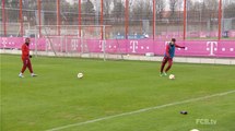 Só o gol não basta! Douglas Costa e Lewandowski fazem 'desafio da janela' no Bayern