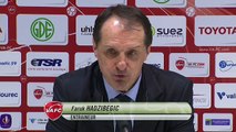 Réaction de Faruk Hadzibegic après Valenciennes FC - Stade Brestois 29