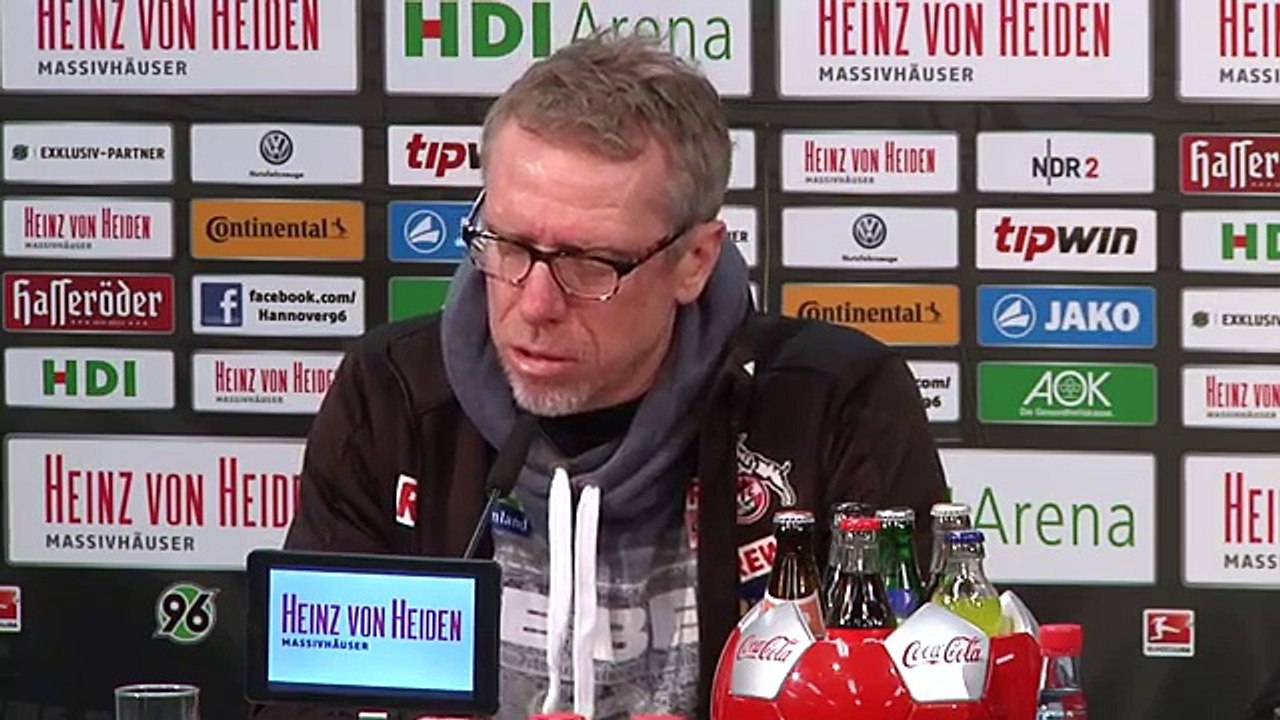 Peter Stöger zu Leonardo Bittencourt: 'Positiver Charakter' | Hannover 96 - 1. FC Köln 0:2