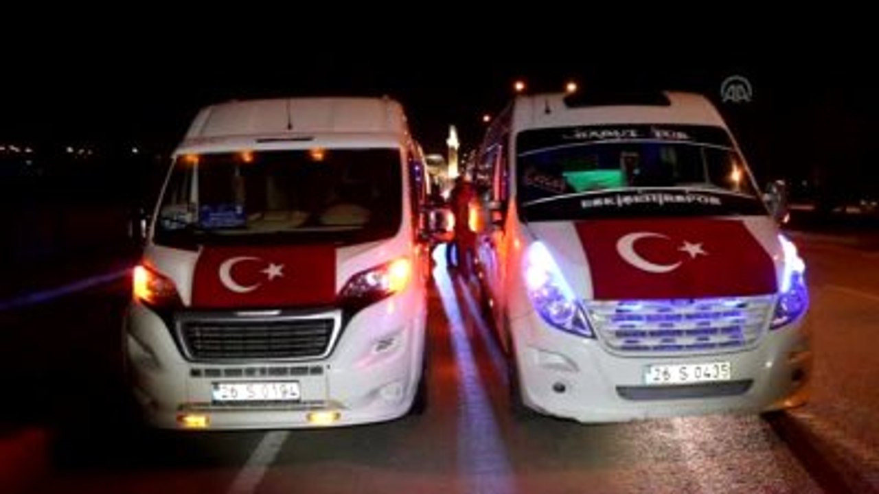 Şehidin Baba Ocağına Taziye Konvoyu