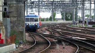 Arrivée Train Spécial Autorail Limousin 803501 Limoges-Bordeaux