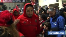 RCT-Grenoble: Drapeaux et confettis pour accueillir les Toulonnais