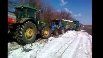 По Бездорожью ЗИМОЙ на ТРАКТОРЕ.ПОДБОРКА