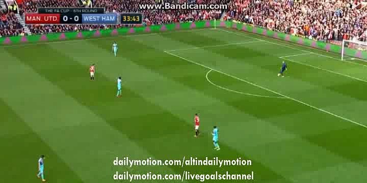 David de Gea Fantastic Save HD - Manchester United vs West Ham United - FA Cup - 13.03.2016