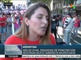 Argentinas: activistas alzan la voz contra la violencia de género