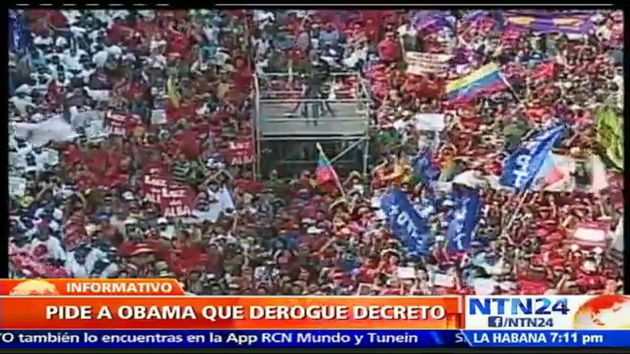 Chavistas manifiestan con la excusa del decreto Obama el mismo día que protesta la oposición