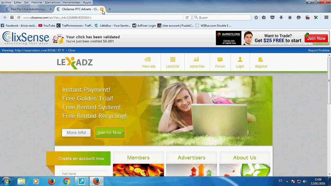 clixsense tutorial, la mejor de las opciones en ptc 100% confiable