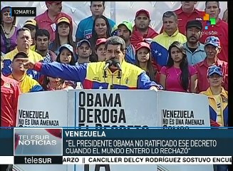 Pdte. Maduro: Infame, el decreto de EE.UU. contra Venezuela