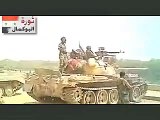 Syria- deir ezor - Assad Militia shell a village