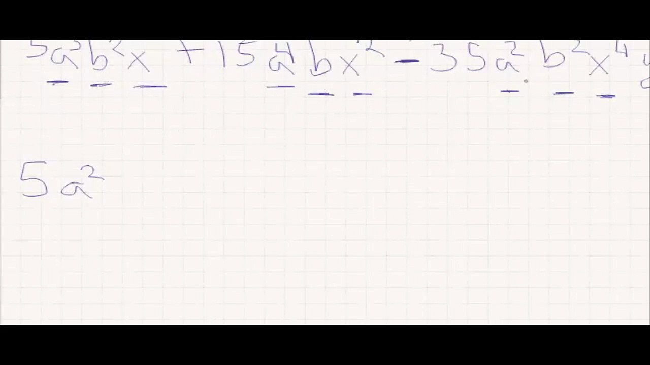 Factorización factor común ejemplo 3