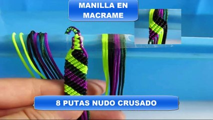 HANDLE IN 8 points KNOT OVERLAYING ¡!¡  MANILLA EN 8 PUNTAS NUDO INTERCALADO