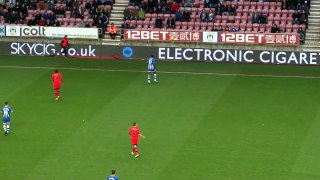 NICK POWELL OVER HEAD KICK WONDER GOAL FOR WIGAN ATHLETIC V BOLTON