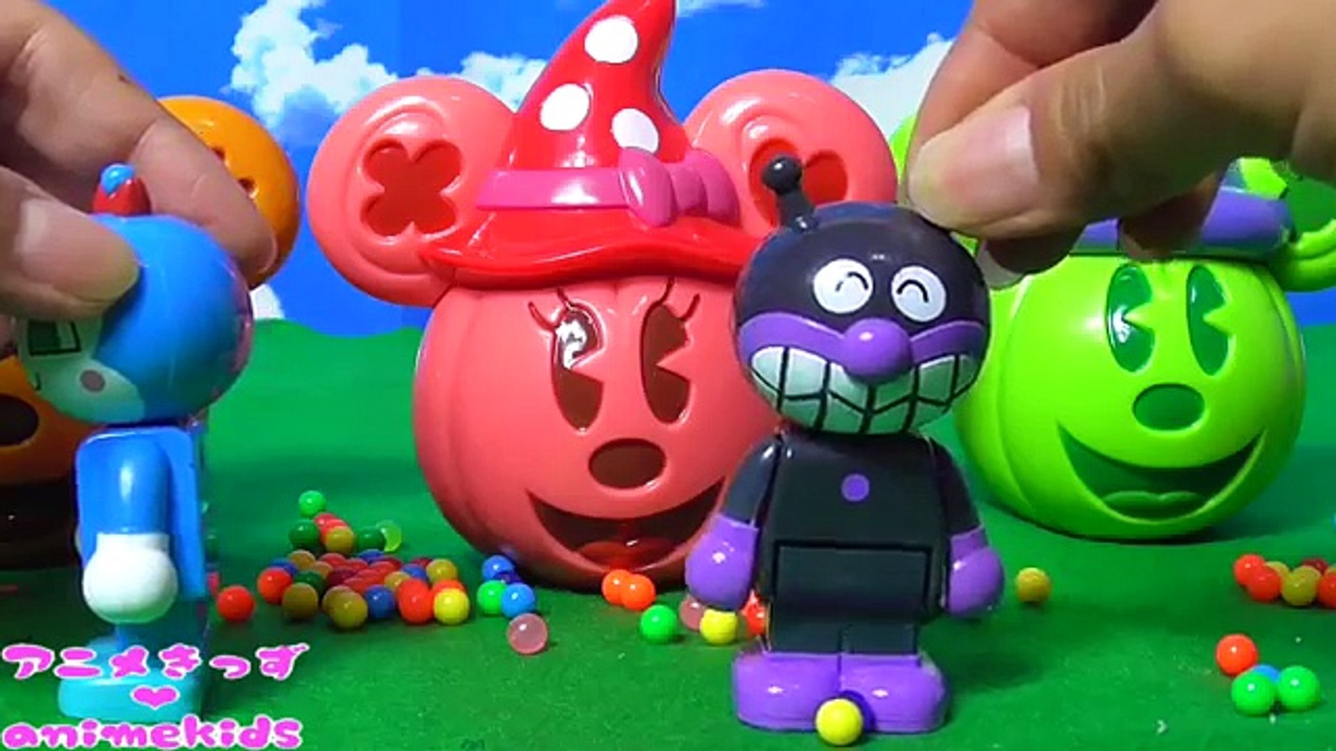 アンパンマン おもちゃハロウィン ディズニー ミッキー ミニー かぼちゃ Animekids アニメきっず Animation Anpanman Toy Halloween Disney 動画 Dailymotion