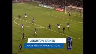 LEIGHTON BAINES WONDER GOAL FIRST WIGAN ATHLETIC GOAL IPSWICH 21/12/2004