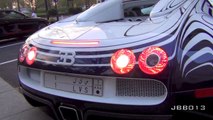 Bugatti Veyron LOr Blanc on the road in London Engine sound and Cruising