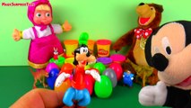 30 Surprise Eggs Unboxing Mickey Mouse Masha i Medved Disney Pixar Cars Dora the Explorer