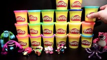 24 Play Doh Surprise cans, Peppa Pig Monsters University Mickey Mouse, Hello Kitty Angry Birds