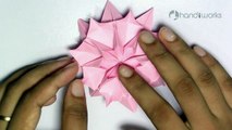 Dahlia Origami Paper Flower _ New Hand Work _ HandiWorks #15