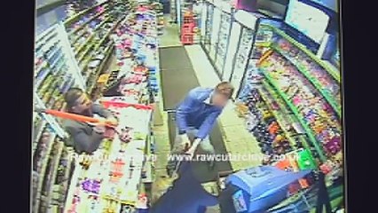 CCTV THIEF VIOLENTLY ATTACKS GIRL!! CAUGHT ON CAMERA